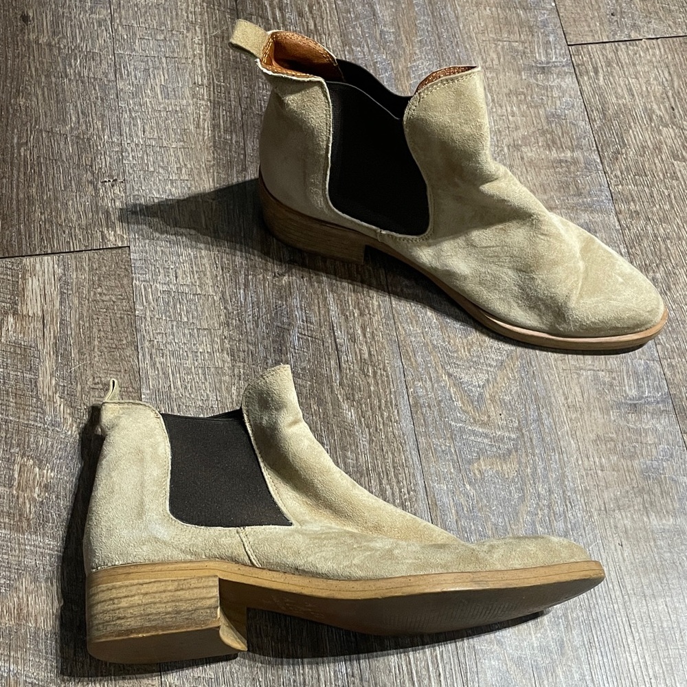 Alex + Alex Suede Ankle Chelsea Boots Booties